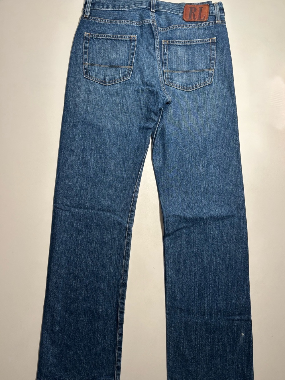 Polo RL Ralph Lauren Men's Straight Leg Jeans in Blue Denim